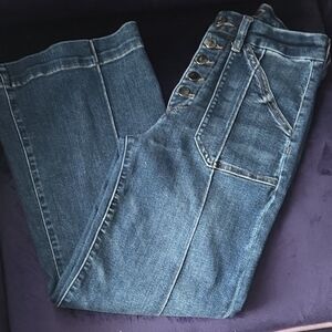 Kut from the Kloth Medium Blue Wide Leg Jeans